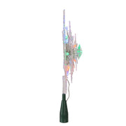 Kurt Adler 20-Light 10-Inch Clear Snowflake Treetop with Color-Changing RGB LED Bulbs