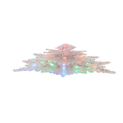 Kurt Adler 20-Light 10-Inch Clear Snowflake Treetop with Color-Changing RGB LED Bulbs