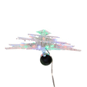 Kurt Adler 20-Light 10-Inch Clear Snowflake Treetop with Color-Changing RGB LED Bulbs