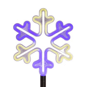 Kurt Adler 26-Inch Multi-Color LED Snowflake Yard Stake Set
