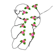 Kurt Adler UL 10-Light LED Pink Rose Light Set