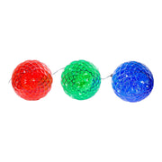 Kurt Adler 27.2-Inch Multi-Color LED Faceted C9 Yard Stakes, 3 Piece Set