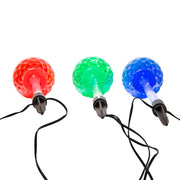 Kurt Adler 27.2-Inch Multi-Color LED Faceted C9 Yard Stakes, 3 Piece Set