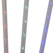 Kurt Adler 27.2-Inch Multi-Color LED Faceted C9 Yard Stakes, 3 Piece Set