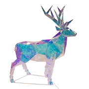 Kurt Adler 35.4-Inch Pre-Lit 500 Cool White LED Multifunction Holographic Reindeer