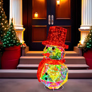 Kurt Adler 24-Inch 300-Light Warm White Fairy LED Iridescent Snowman