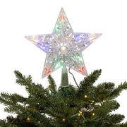 Kurt Adler 8.65-Inch 11-Light Dual Color LED With Color Effect Remote Control Star Tree Topper