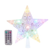 Kurt Adler 8.65-Inch 11-Light Dual Color LED With Color Effect Remote Control Star Tree Topper
