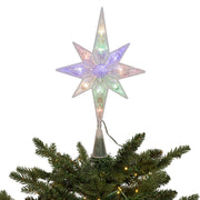 Kurt Adler 12.6-Inch 11-Light Dual Color LED With Color Effect Remote Control Star Tree Topper
