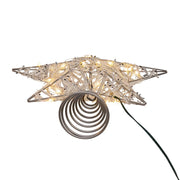 Kurt Adler 10.5-Inch 30-Light Warm White LED Fairy Light 5-Point Star Tree Topper