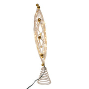 Kurt Adler stunning 14.5-Inch 50-Light Warm White LED 12-Point Star Tree Topper