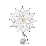 Kurt Adler stunning 14.5-Inch 50-Light Warm White LED 12-Point Star Tree Topper