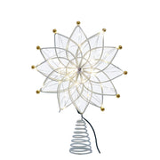 Kurt Adler stunning 14.5-Inch 50-Light Warm White LED 12-Point Star Tree Topper