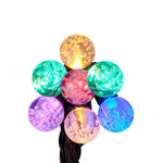 Kurt Adler 40-Light Warm White LED G40 Globe Yard Stakes, 10-Piece Set