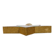 Kurt Adler 11.5-Inch UL 22-Light Multicolor Infinity Effect SMD LED Gold Glitter 5-Point Star Tree Topper