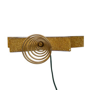 Kurt Adler 11.5-Inch UL 22-Light Multicolor Infinity Effect SMD LED Gold Glitter 5-Point Star Tree Topper