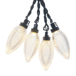 Kurt Adler UL 10-Light Warm White LED Super C9 Bulb Yard Stakes, 10-Piece Set