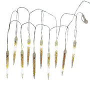 Kurt Adler 7-Inch 10-Light LED Cool White Icicle Light Set