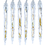 Kurt Adler 7-Inch 10-Light LED Cool White Icicle Light Set