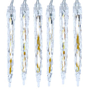 Kurt Adler 7-Inch 10-Light LED Cool White Icicle Light Set