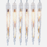 Kurt Adler 10-Light LED Warm White Icicle Light Set