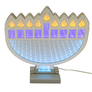 Kurt Adler 9.84-Inch Menorah Infinity Light