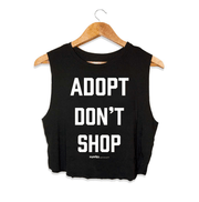 Adopt Don’t Shop Crop Top | Gift for Dog Lovers