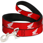 Dog Leash - HONDA Motorcycle Logo Red/White
