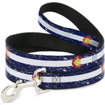 Dog Leash - Colorado Flags4 Weathered