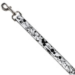 Dog Leash - Splatter White/Black