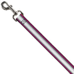 Dog Leash - Fish Tail Fuchsia/Black/White