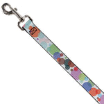 Dog Leash - Dots White/Transparent Multi Color