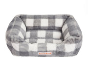 Mink Relaxer Bed- Grey and White
