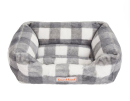 Mink Relaxer Bed- Grey and White