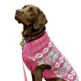 Load image into Gallery viewer, Alpaca Rose Fairisle Dog Sweater
