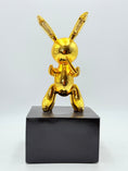 Load image into Gallery viewer, Small Balloon Rabbit Sculpture - Gold Chrome Edition - gold chrome small balloon rabbit sculpture, luxury sculpture, product…
