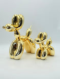 Load image into Gallery viewer, Balloon Dog Sculpture Set - Gold Chrome Edition - gold chrome balloon dog sculpture set, luxury sculpture, product image 2
