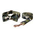 Load image into Gallery viewer, Army Chic Camouflage Bow Tie Dog Collar & Leash Set | Personalized Free - Southlake Paws
