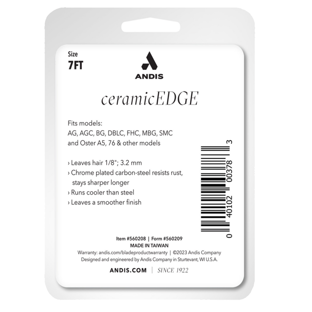 CeramicEdge Fine-Tooth Blade Set of 3 by Andis