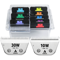 Load image into Gallery viewer, Andis 8pc Wide Comb Attachment With #30W XFine and #10W Fine CeramicEdge Blade
