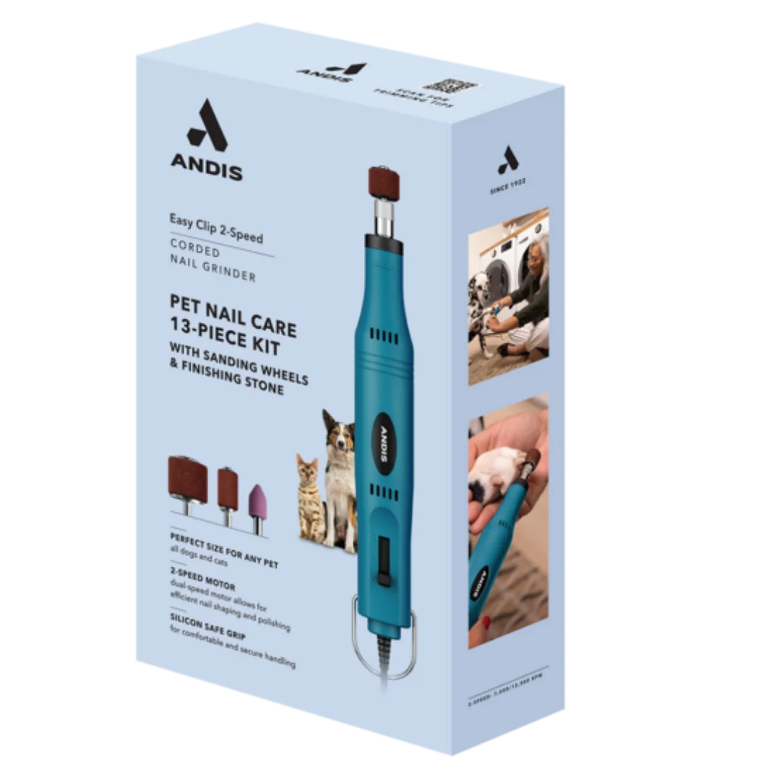 Pet Easy Clip 2 Speed Nail Grinder Teal by Andis product image