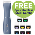 Load image into Gallery viewer, Andis Emerge Clipper Blue With a Free Comb Set
