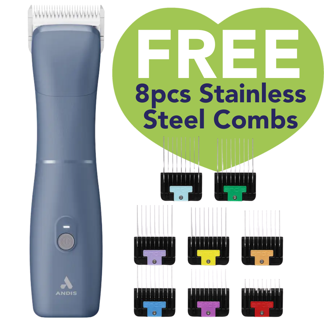 Andis Emerge Clipper Blue With a Free Comb Set