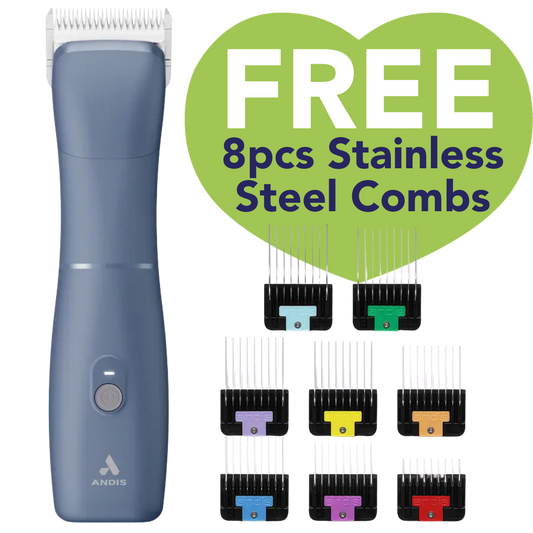 Andis Emerge Clipper Blue With a Free Comb Set