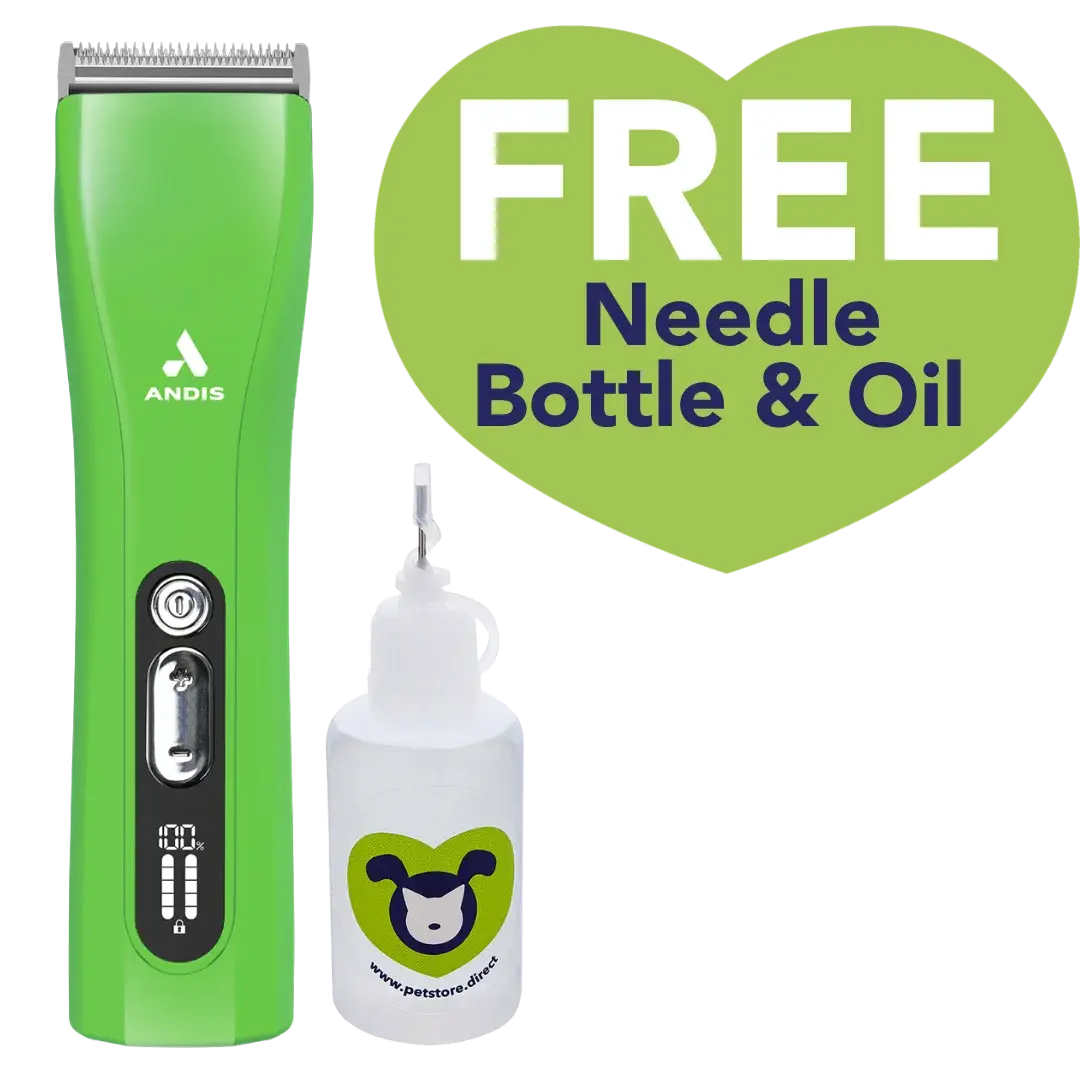Andis ProClip 5-in-1 Green Clipper with Free PSD blade and shear oil