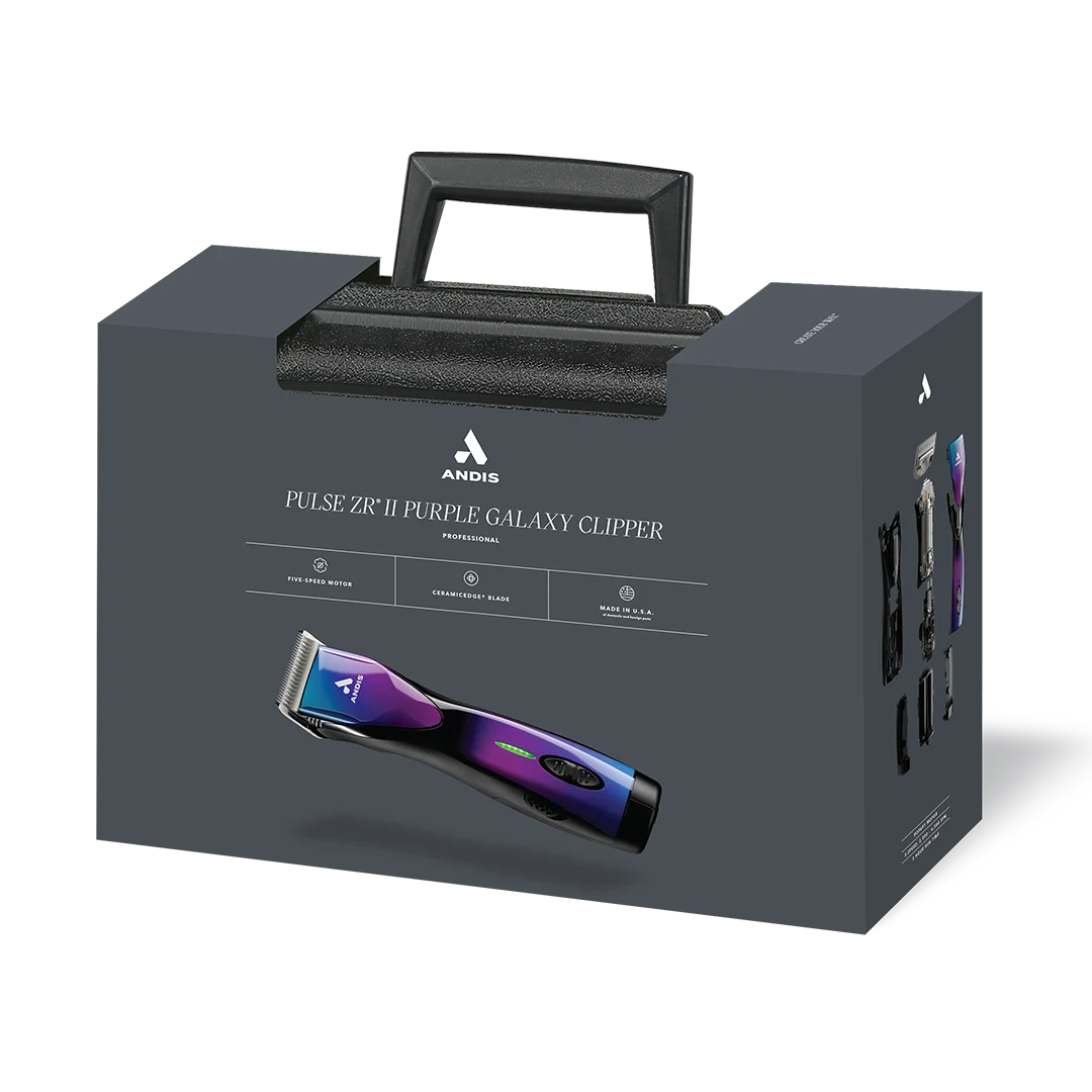 Dog Pulse ZR II Purple Clipper with 4FW and 5FW Blades by Andis