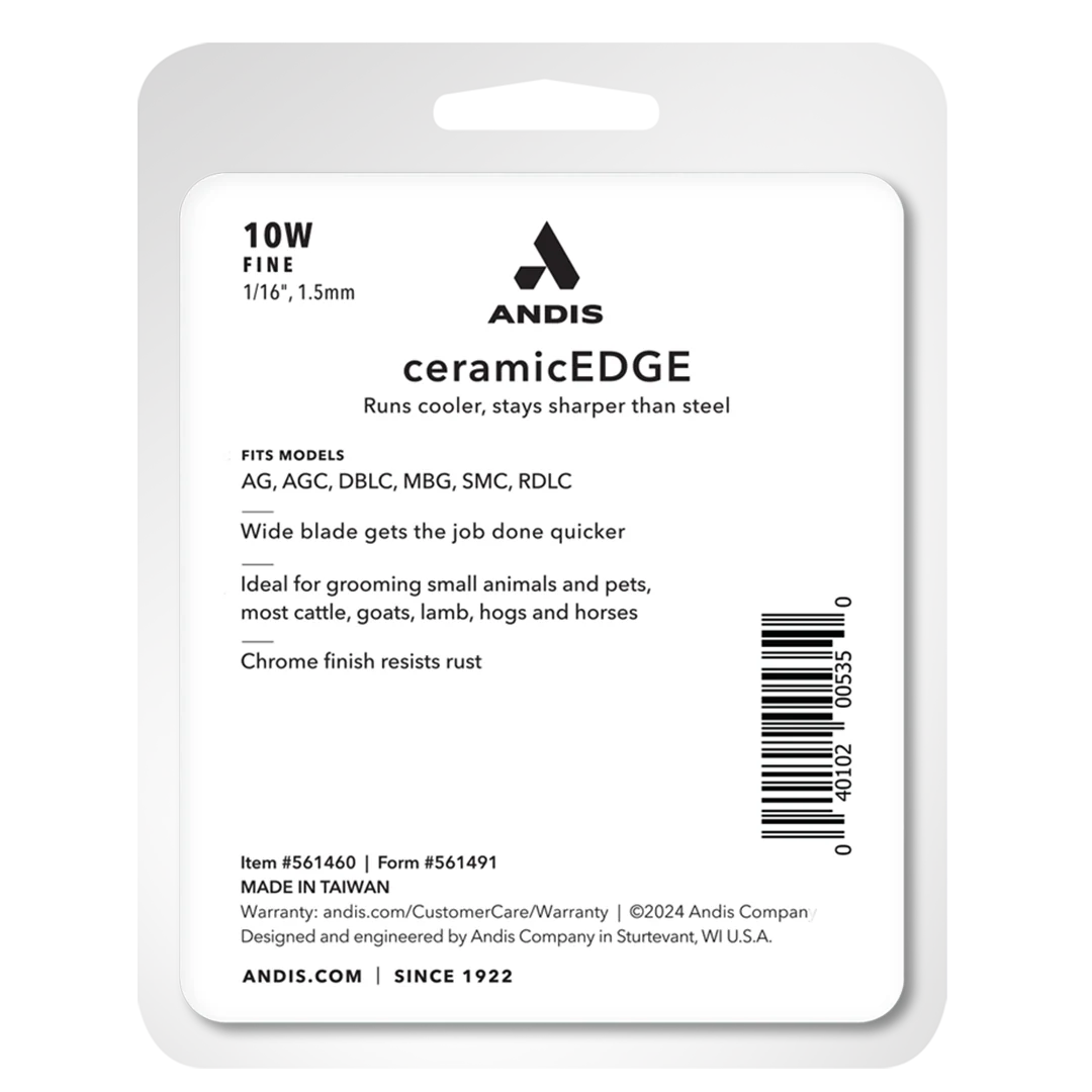 #10W Fine CeramicEdge Wide Blade by Andis