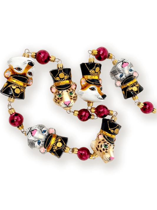 KRG Animal Generals Polish Glass Christmas Garland 
