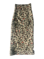 Animal Instincts Leopard Mock Neck Dog Sweater 