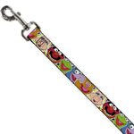 Dog Leash - Muppets Faces CLOSE-UP Black